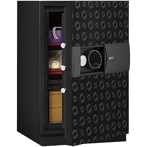 Phoenix Next LS7002FB Luxury Safe Size 2 Black with Fingerprint Lock Black 72L 60min Fire Protection