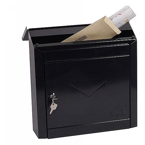 Phoenix Moda MB0113KB Top Loading Mail Box in Black with Key Lock Black Phoenix Moda MB0113KB Top Loading Mail Box in Black with Key Lock Black