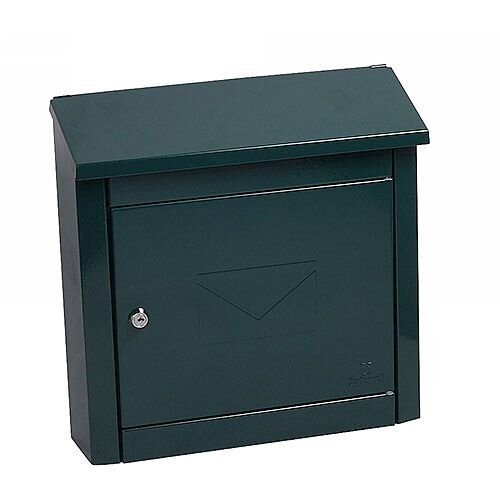 Phoenix Moda MB0113KG Top Loading Mail Box in Green with Key Lock Green