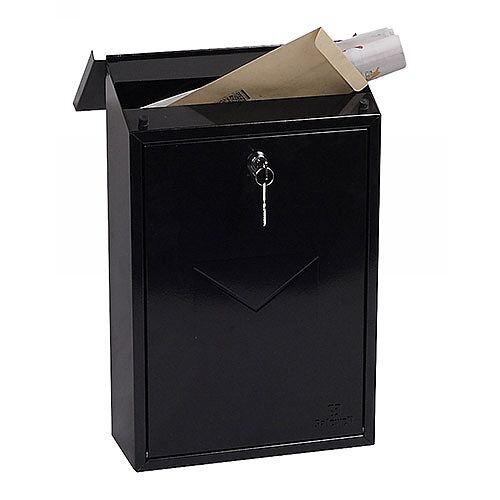 Phoenix Villa MB0114KB Top Loading Mail Box in Black with Key Lock