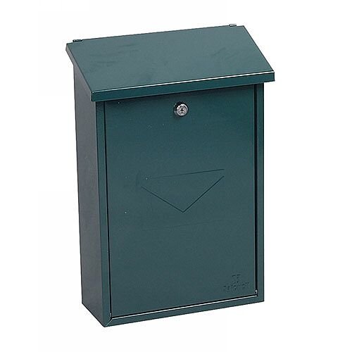 Phoenix Villa MB0114KG Top Loading Mail Box in Green with Key Lock