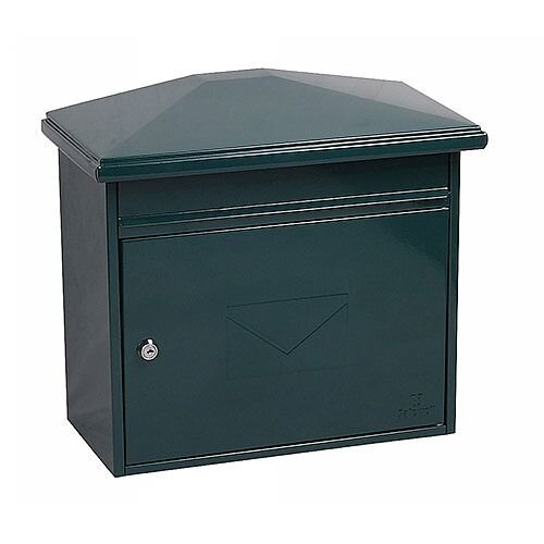 Phoenix Libro MB0115KG Front Loading Mail box in Green with Key Lock Green Phoenix Libro MB0115KG Front Loading Mail box in Green with Key Lock Green
