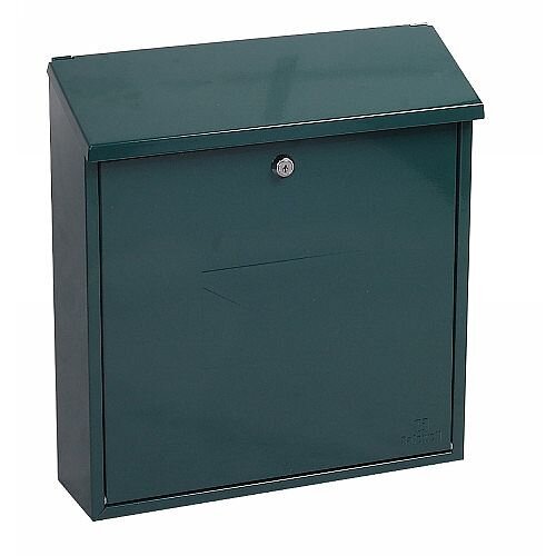 Phoenix Clasico MB0117KG Front Loading Mail Box in Green with Key Lock Green