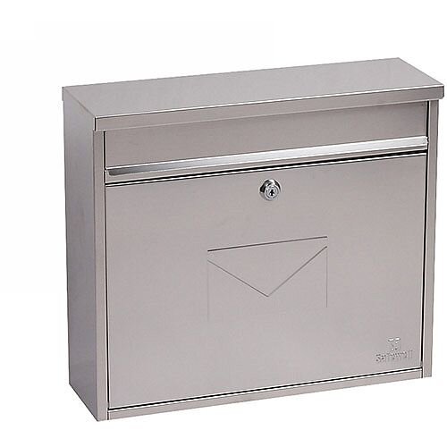 Phoenix Correo MB0118KS Front Loading Mail Box in Stainless Steel with Key Lock Stainless Steel Phoenix Correo MB0118KS Front Loading Mail Box in Stainless Steel with Key Lock Stainless Steel