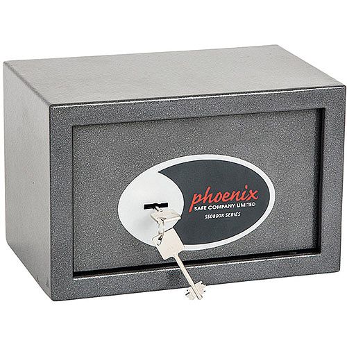 Phoenix Vela Home &Office SS0801K Size 1 Security Safe with Key Lock Metalic Graphite 10L Phoenix Vela Home &Office SS0801K Size 1 Security Safe with Key Lock Metalic Graphite 10L