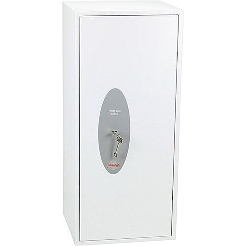 Phoenix Fortress Security Safe with Key Lock White Size 5 S2 99L SS1185K 