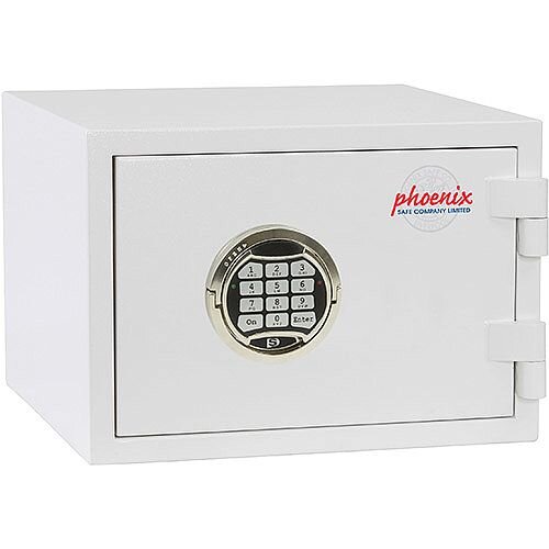 Phoenix Citadel SS1191E Size 1 Fire & S2 Security Safe with Electronic Lock White 18L 30mins Fire Protection 