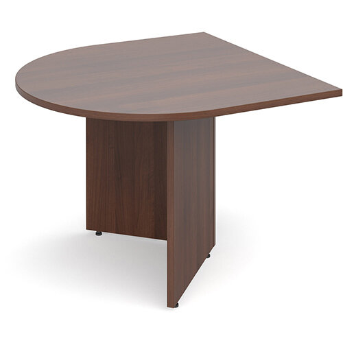 Arrow Head Leg Radial D-End Boardroom Table Extension 1000mm x 1000mm - Walnut Arrow Head Leg Radial D-End Boardroom Table Extension 1000mm x 1000mm - Walnut