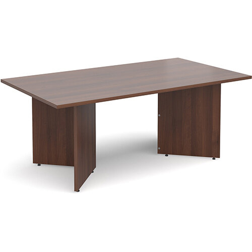 Arrow Head Leg Rectangular Boardroom Table 1800mm x 1000mm - Walnut Arrow Head Leg Rectangular Boardroom Table 1800mm x 1000mm - Walnut