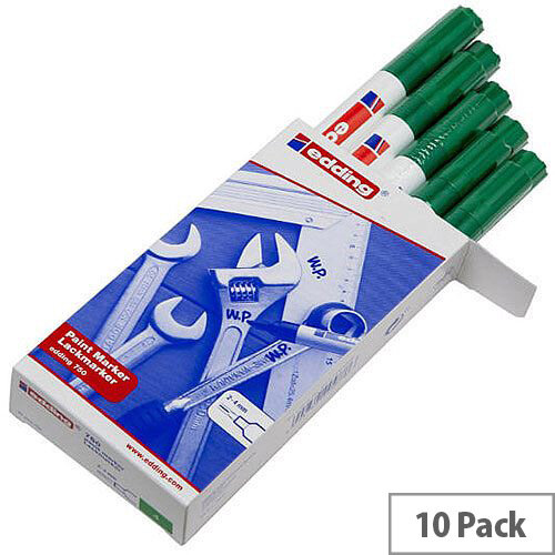Edding 750 Paint Marker Pen Opaque Bullet Tip Green 750-004 Edding 750 Paint Marker Pen Opaque Bullet Tip Green 750-004