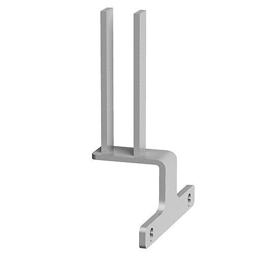Screen Bracket For Intermediate Back To Back Adapt And Fuze Desks - White Screen Bracket For Intermediate Back To Back Adapt And Fuze Desks - White
