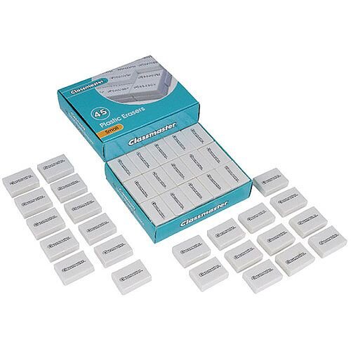 Eastpoint Pack Of 45 Classmaster Pencil Eraser White Pes45