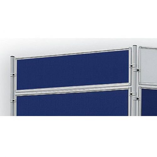Double Sided Felt Notice Board 1200 x 300mm Franken Eco Partition System Module Blue Double Sided Felt Notice Board 1200 x 300mm Franken Eco Partition System Module Blue