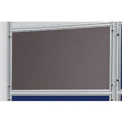 Double Sided Felt Notice Board 1200 x 600mm Franken Eco Partition System Grey Module