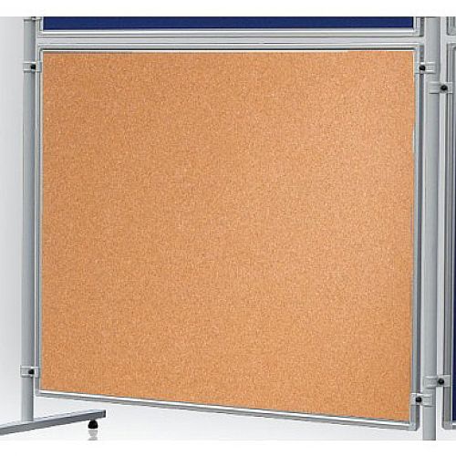 Double Sided Cork Notice Board 1200 x 1500mm Franken Eco Partition System Module