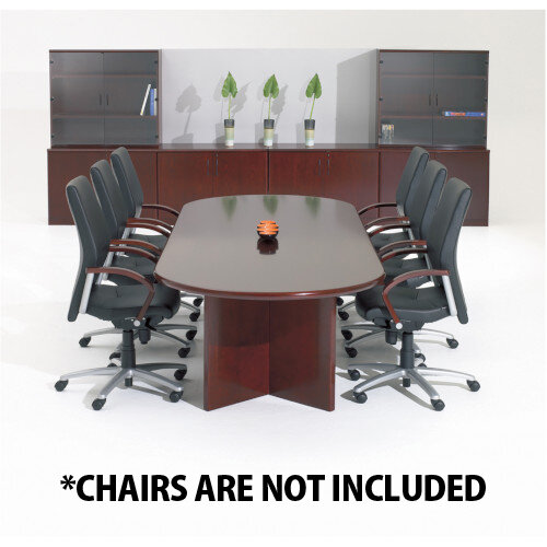 Corniche Executive Cherry Rosewood Veneer Boardroom & Conference Room Table 8 - 10 Seater W2500xD1100xH720mm