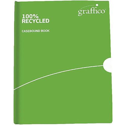 Graffico Recycled Casebound A4 Notebook Feint Ruled 160 Pages 9100032 Graffico Recycled Casebound A4 Notebook Feint Ruled 160 Pages 9100032