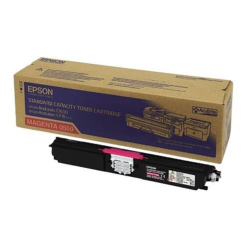 Epson S050559 AcuLaser C1600/CX16 Magenta Toner Cartridge Standard Capacity C13S050559 1600+ Pages