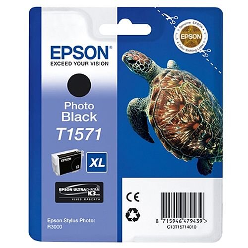 Epson Stylus Photo R3000 T1571 Inkjet Cartridge Photo Black C13T15714010 Epson Stylus Photo R3000 T1571 Inkjet Cartridge Photo Black C13T15714010