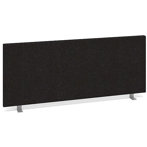 Straight Fabric Upholstered Office Desk Screen 1000mmx400mm - Charcoal Straight Fabric Upholstered Office Desk Screen 1000mmx400mm - Charcoal