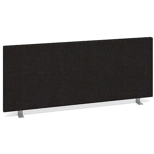 Straight Fabric Upholstered Office Desk Screen 1000mmx400mm - Charcoal