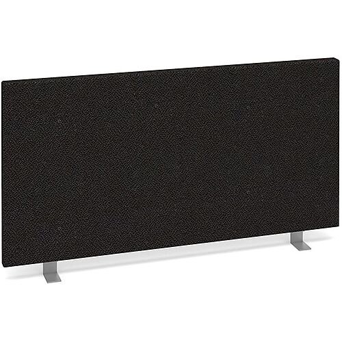 Straight Fabric Upholstered Office Desk Screen 800mmx400mm - Charcoal Straight Fabric Upholstered Office Desk Screen 800mmx400mm - Charcoal