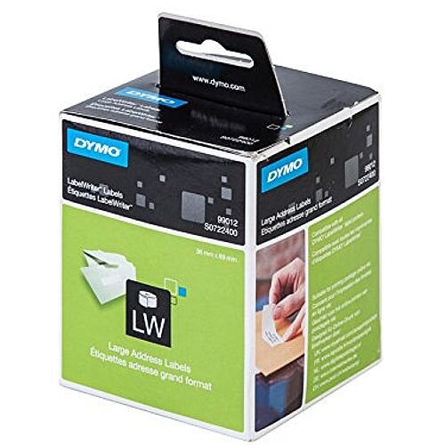Dymo 99012 Labelwriter Labels Large Address Labels 36 x 89mm Pack 2 x 260 Dymo 99012 Labelwriter Labels Large Address Labels 36 x 89mm Pack 2 x 260