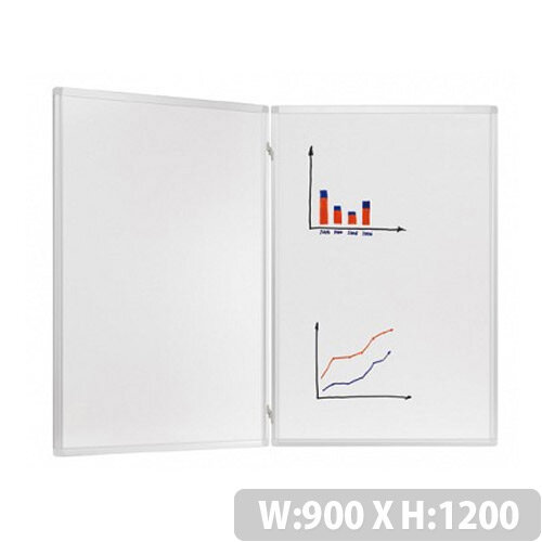 Franken Trio Enamelled Folding Whiteboard System 900 x 1200mm Franken Trio Enamelled Folding Whiteboard System 900 x 1200mm