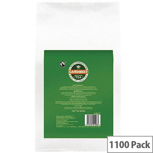 Cafe Direct Tea Direct Polybag Tea Bag 2gm Pack of 1100 TW13204 Cafe Direct Tea Direct Polybag Tea Bag 2gm Pack of 1100 TW13204