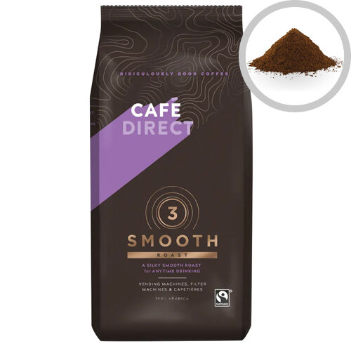 Cafedirect Medium Roast Ground Coffee 750g Pack of 1 TW12002 Cafedirect Medium Roast Ground Coffee 750g Pack of 1 TW12002