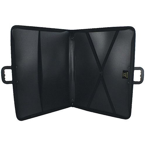 Goldline A3 Zip Portfolio Black ZPC/A3 - Strong, lightweight case for carrying and protecting work - Heavy zip to prevent work falling out - Interior pocket and crossover elastic straps keep work secure Goldline A3 Zip Portfolio Black ZPC/A3 - Strong, lightweight case for carrying and protecting work - Heavy zip to prevent work falling out - Interior pocket and crossover elastic straps keep work secure