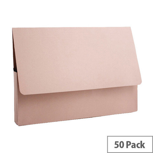 Guildhall Document Wallet A4 285gsm Buff Pack of 50 PDW4-BUFZ