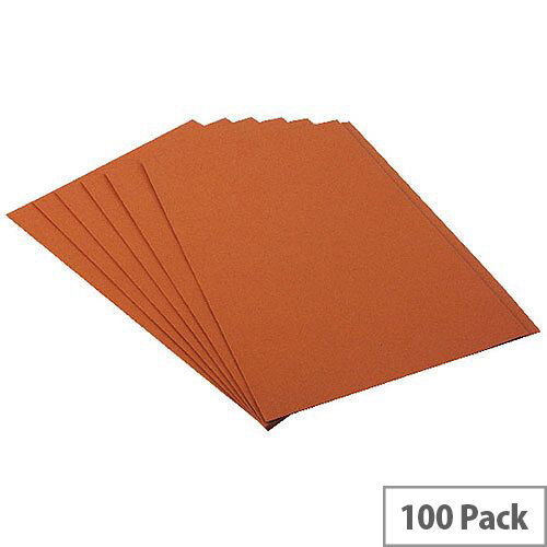 Guildhall Square Cut Foolscap Folder 315g Orange Pack of 100