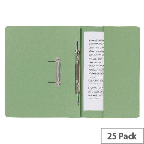 Guildhall Pocket Spiral File Green 347-Grnz Pk25