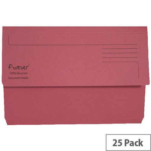 Guildhall Forever Bright Pink Document Wallet Pack of 25 211/5002