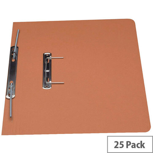 Guildhall Orange Heavyweight Spiral File Foolscap Pack of 25