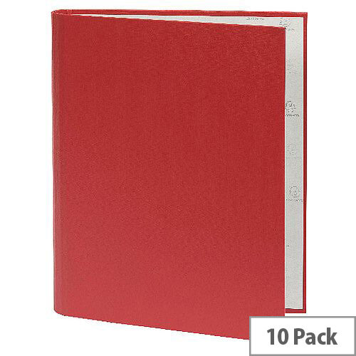 Guildhall A4 Ring Binder 30mm 2 Ring Red Pack of 10 222/0002Z