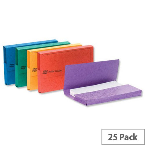 Europa A3 Document Wallet 32mm Capacity Assorted Pack of 25 Europa A3 Document Wallet 32mm Capacity Assorted Pack of 25