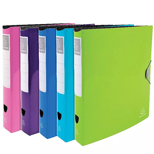 Iderama A4 Polypropylene Ring Binder Assorted Pack of 6 54870E