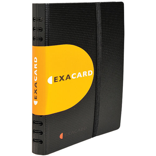 Exacompta Exactive Exacard Business Card Holder Capacity 120 Black 75034E Exacompta Exactive Exacard Business Card Holder Capacity 120 Black 75034E