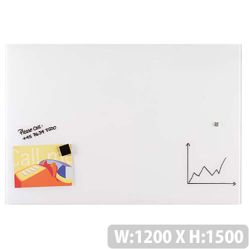 Franken Glass Magnetic Board 1200x1500mm White GT15012009 Franken Glass Magnetic Board 1200x1500mm White GT15012009
