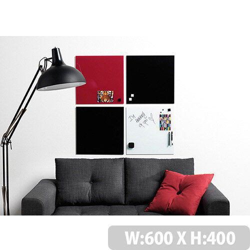 Franken Glass Magnetic Board 600x400mm Concrete Look GTD406030 Franken Glass Magnetic Board 600x400mm Concrete Look GTD406030