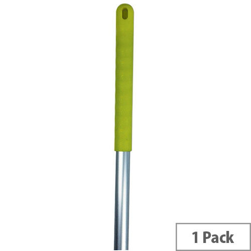 Aluminium Socket Mop Handle, Yellow - Lightweight and Strong Handle for Mop Heads
