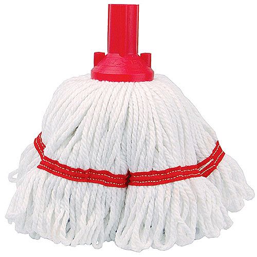 Contico Exel Revolution Mop Head, 250g, Red - Colour-Coded Mop for Hygiene-Sensitive Areas