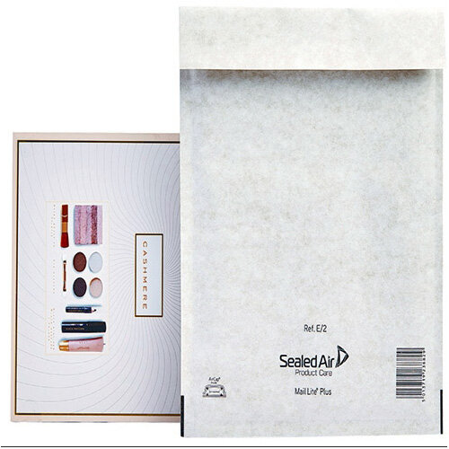 Mail Lite Plus Bubble Lined Postal Bags, Oyster White, Size E/2, 220x260mm (Pack of 100) - Lightweight Padded Envelopes