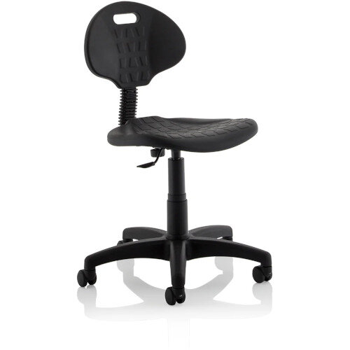 Malaga Wipe Clean Task Operator Office Chair Black Polyurethane Seat And Back