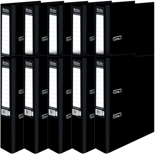 Pukka Brights Lever Arch File A4 Black Pack of 10 BR-7757