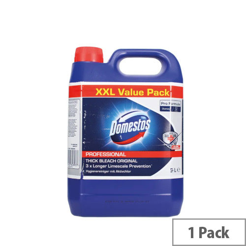 Domestos Professional Original Thick Bleach - 5L - Powerful Disinfectant Cleaner HODOM099