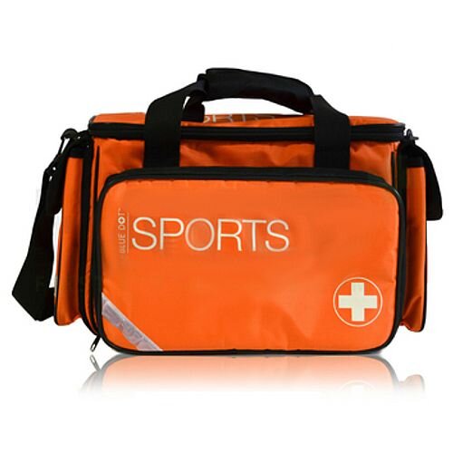 Advanced Sports First Aid Kit Complete in Large Orange Bag 1-50 Person Advanced Sports First Aid Kit Complete in Large Orange Bag 1-50 Person