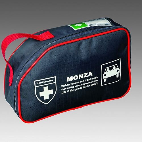 Monza First Aid Kit Car Bag DIN  High Quality, HSA Compliant for PSV Irish Taxi First Aid Kit,  Compact, For 1-5 People